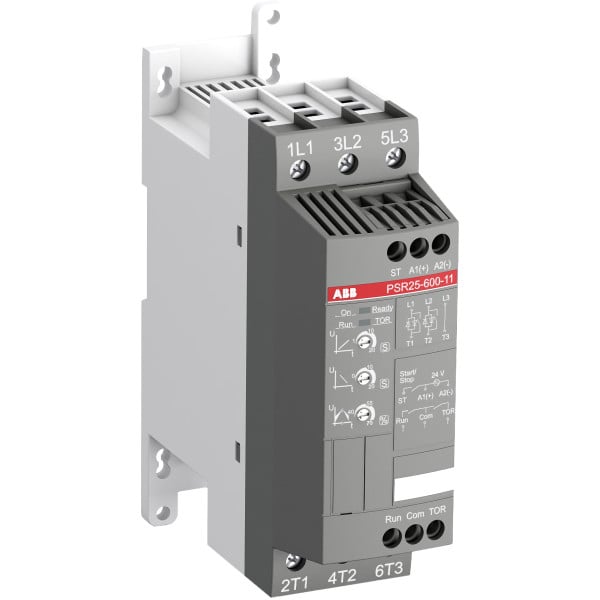 PSR25-600-11 ABB (11 кВт, 208-600 В AC, 25 А) устройство плавного пуска - фото 3