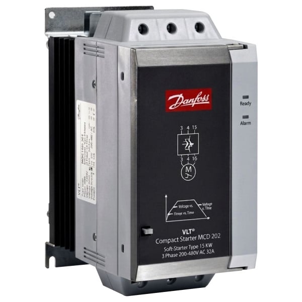 175G5210 Danfoss MCD 202 VLT Soft Starter (15 кВт, 110-240 В AC, 34 А) устройство плавного пуска