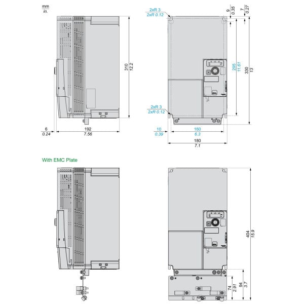 ATV320D15N4C Schneider Electric (15 кВт 380В-480В, компакт) преобразователь частоты - фото 9