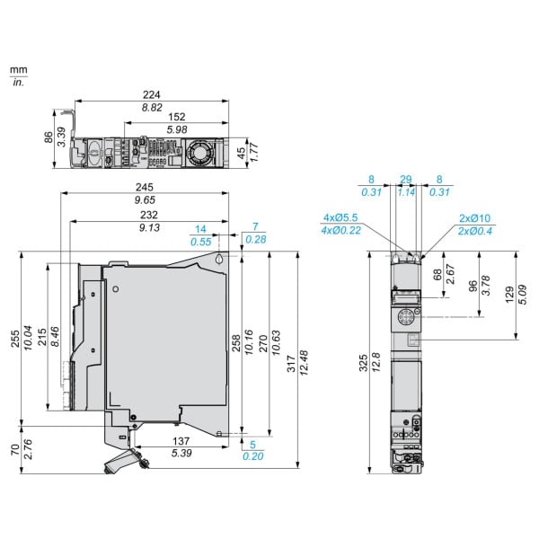 ATV320U15N4B Schneider Electric (1,5 кВт 380В-480В, книга) перетворювач частоти - фото 9