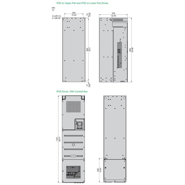 ATV610C11N4 Schneider Electric (110 кВт 380В-480В, 3ф) преобразователь частоты - фото 2