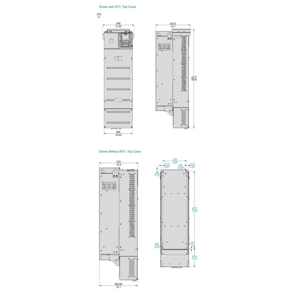 ATV630C25N4 Schneider Electric (250 кВт 380В-480В, 3ф) перетворювач частоти - фото 8