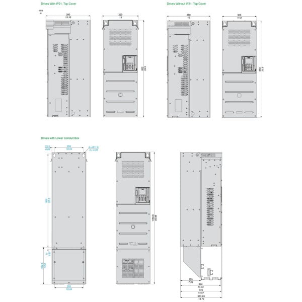 ATV630C13N4 Schneider Electric (132 кВт 380В-480В, 3ф) перетворювач частоти - фото 7