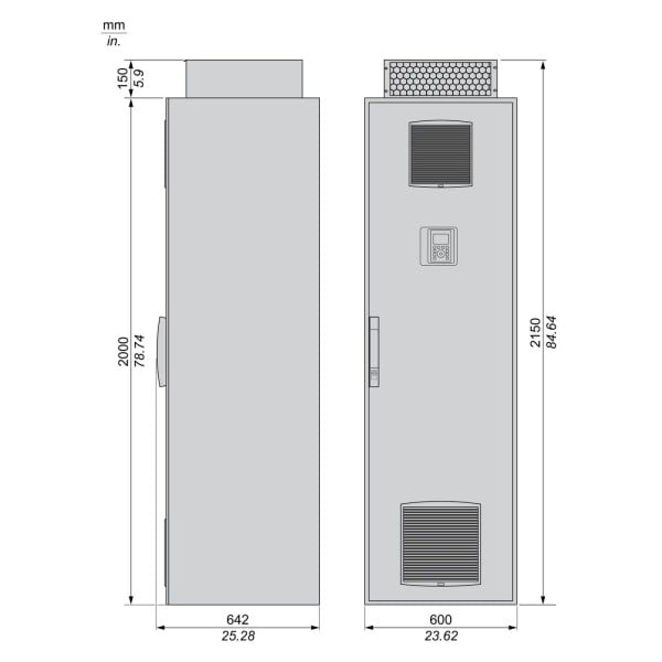 ATV630C25N4F Schneider Electric (250 кВт 380В-480В, 3ф) преобразователь частоты - фото 2