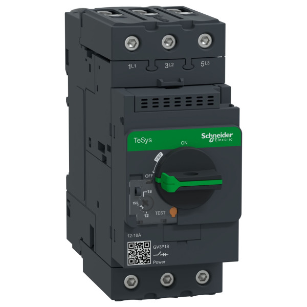 GV3P18 Schneider Electric TeSys (7,5 кВт, 18 А, 400 В) автомат защиты двигателя