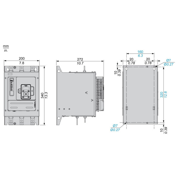 ATS480C14Y Schneider Electric (75 кВт, 208-690 В AC, 140 А) устройство плавного пуска - фото 8
