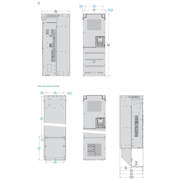 ATV930C11N4C Schneider Electric (110 кВт 380В-480В, 3ф) перетворювач частоти - фото 2