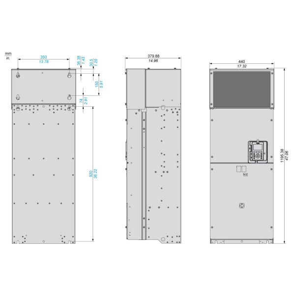 ATV930C22N4 Schneider Electric (220 кВт 380В-480В, 3ф) перетворювач частоти - фото 8