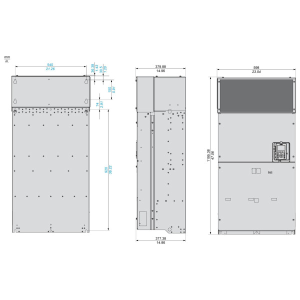 ATV930C25N4C Schneider Electric (250 кВт 380В-480В, 3ф) перетворювач частоти - фото 8