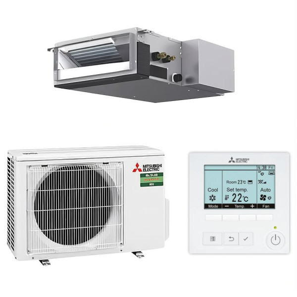 SEZ-M25DA/SUZ-M25VA Mitsubishi Electric канальный кондиционер комплект (внутренний + наружный блок)